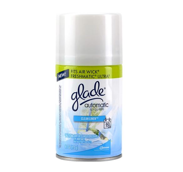 Glade 71773 Auto Spray Refill, Clean Linen, 6.2 Oz