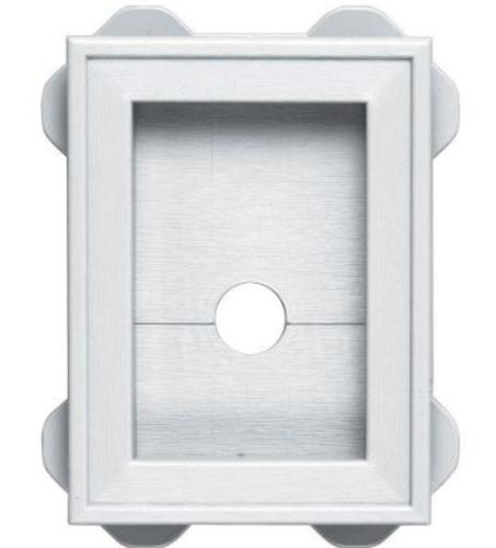 Builders Edge 130030003001 Wrap Around Mount Block, Arctic White