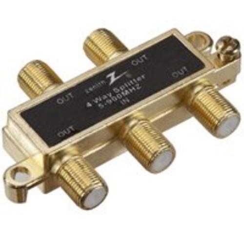 Zenith VS1001SP4W 4 Way Coax Splitter, 900MHZ