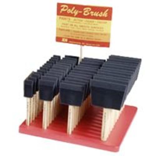 Jen PB-1 Poly Foam Brush Display, 48 Piece