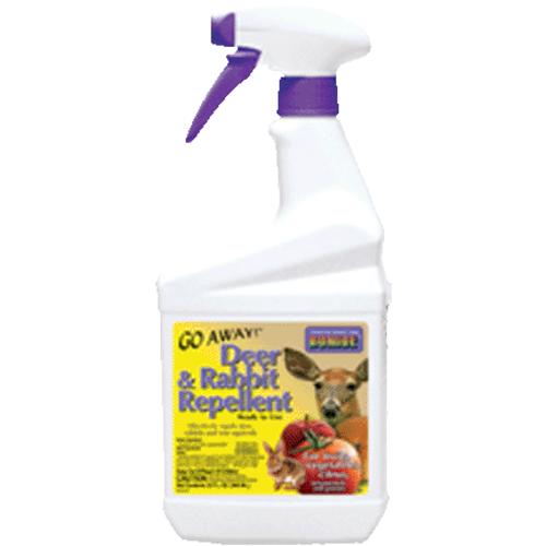 Bonide 230 Go Away Deer & Rabbit Repellent RTU, 1 Quarts