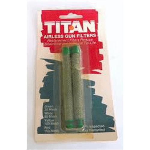 Titan 500-200-03 3 Gun Filter, 2Pack, Green, 30 Mesh