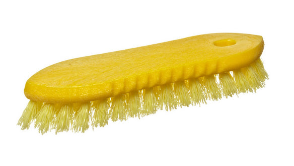 Rubbermaid FG9B2600YEL Synthetic Pointed Scrub Brush, 9", Yellow