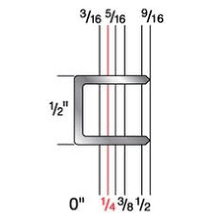 Duo-Fast 5010C Galvanized Wide Crown Staples, 5/16" x 1/2"