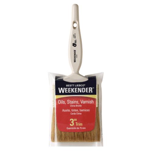 Bestt Liebco 501605500 Weekender Brown China Bristle Trim Brush, 3"