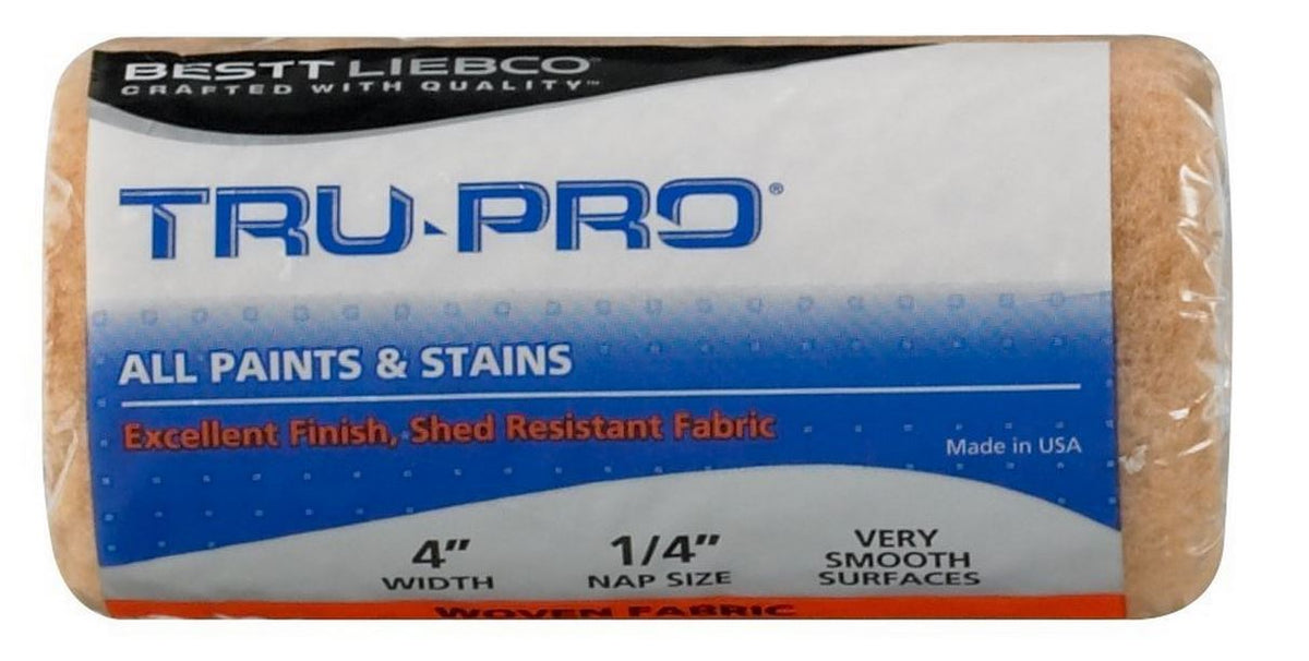 Bestt Liebco 508010400 Tru-Pro Salmon Woven Roller Cover, 4" x 1/4"
