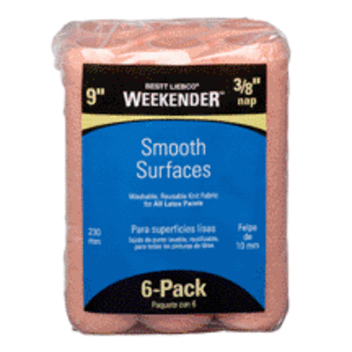Purdy 527030900 Weekender Smooth Surfaces Roller Cover, 9" x 3/8"