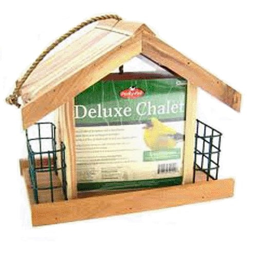 Perky Pet 50144 Deluxe Chalet Wild Bird Feeder, 5-1/4 Lb Seed Capacity