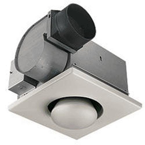 Broan 162 Single Bulb Heater Bath Fan, White, 70 CFM, 250 Watts