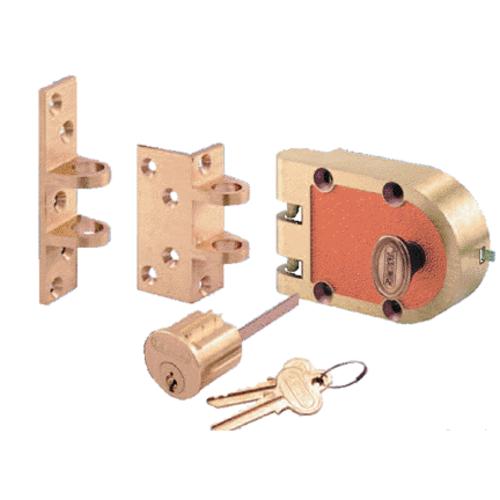 Prime-Line Deadlock Single Cylinder Lock Set Brushed Bronze, low price ...