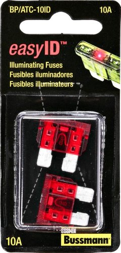 Cooper Bussmann BP/ATC-10ID easyID ATC Illuminating Blade Fuse, 10 Amp