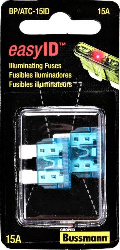 Cooper Bussmann BP/ATC-15ID easyID ATC Illuminating Blade Fuse, 15 Amp