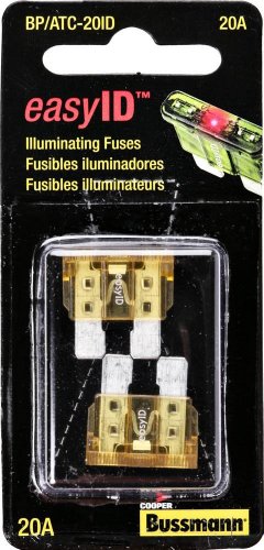 Cooper Bussmann BP/ATC-20ID easyID ATC Illuminating Blade Fuse, 20 Amp