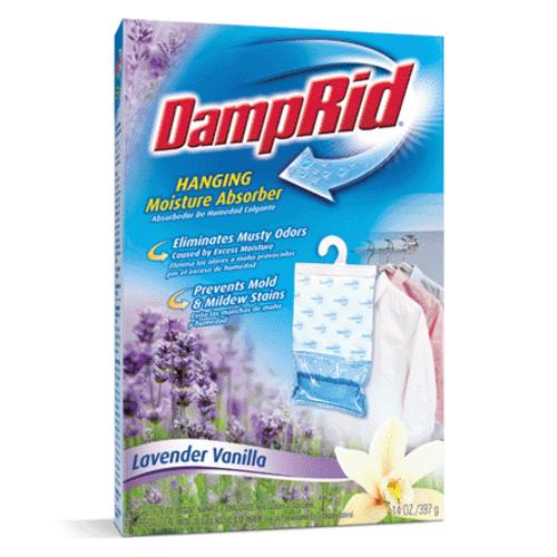 Damp Rid FG80LV Hanging Moisture Absorber, Lavender Vanilla, 14 Oz.