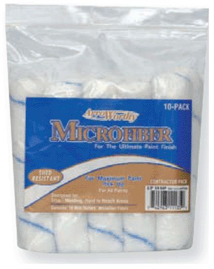 Arroworthy 4-MFR3CK Nap Microfiber Mini Roller Cover, 4" x 3/8", 10 Pack