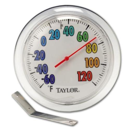 Taylor 5631 ColorTrack Dial Outdoor Wall Thermometer, 6"