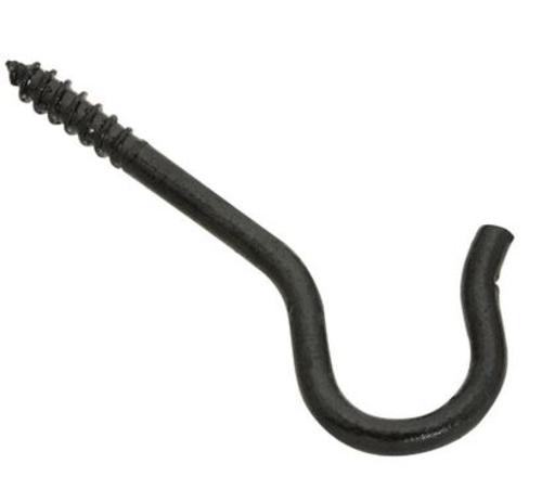 Stanley Hardware 274-944 Ceiling Hooks, Black, 2-1/2"