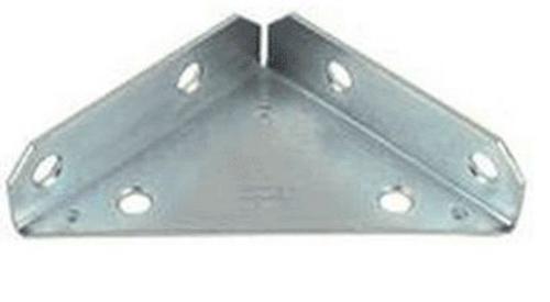 Stanley Hardware 337-725 Corner Brace, Zinc Plated, 4"