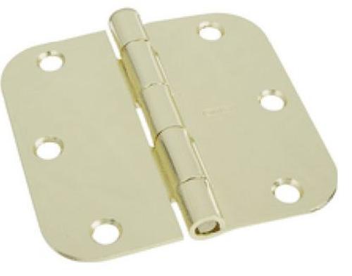 Stanley S808-402 Door Hinge, Polished Brass, 3.5" x 3.5"