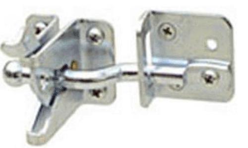Stanley 344655 Adjust-O-Matic Gate Latches For In-Swinging Gate, 4", Zinc Plated