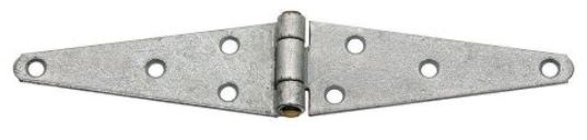 Stanley 128272 Heavy Strap Hinges, Galvanized, 5"