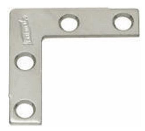 Stanley 348-342 Flat Corner Brace, Stainless Steel, 4" x 3/4"