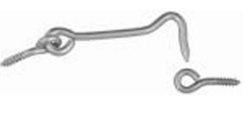 Stanley Hardware 348-425 Hook and Eyes, Stainless Steel, 6"