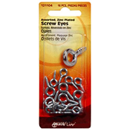 Hillman 121104 Screw Eyes Assorted Size