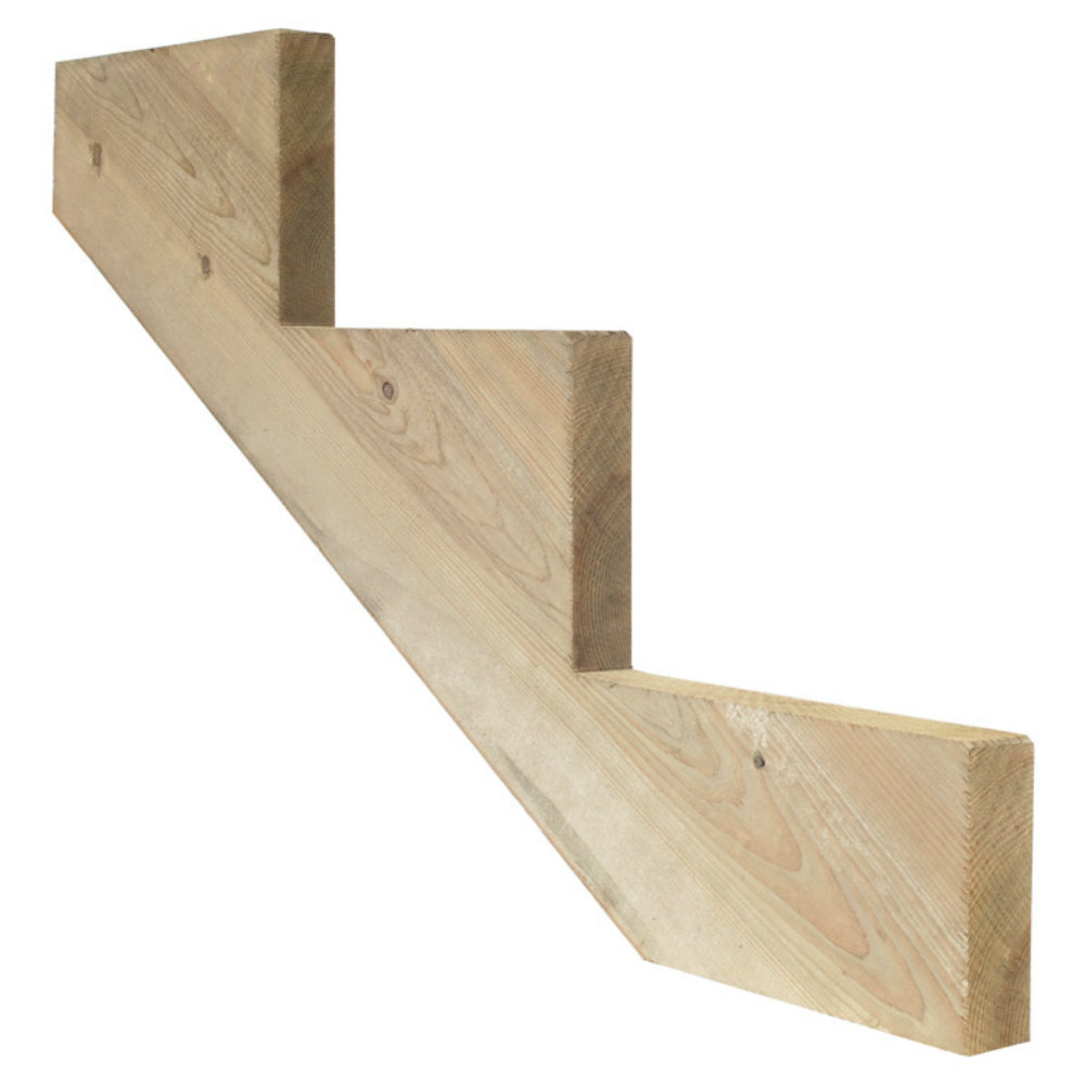 Suntrellis SRI311 3-Step Stair Riser, Pressure Treated Wood, Brown
