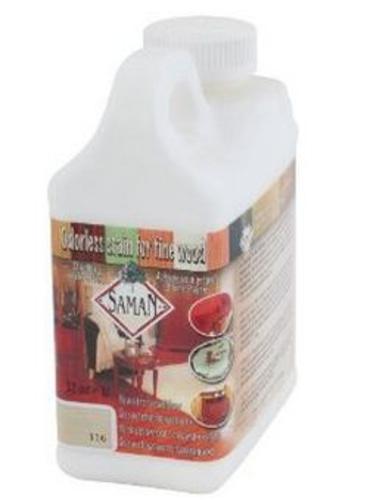 Saman TEW-116-32   Interior Water Based Stain for Fine Wood, Whitewash, 32 Ounce