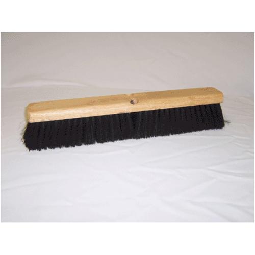 DQB 10602 Horsehair Pushbroom Head, 18", Black