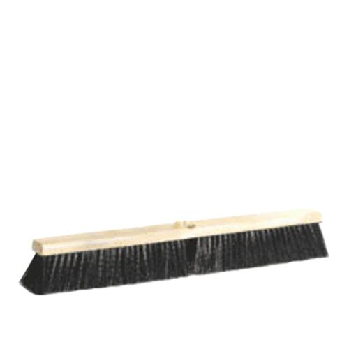 DQB 10642 Black Poly Pushbroom, 18"