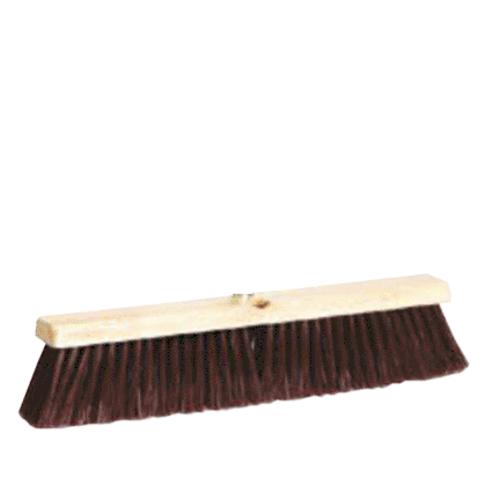 DQB 10712 Poly Pushbroom 18" Marron