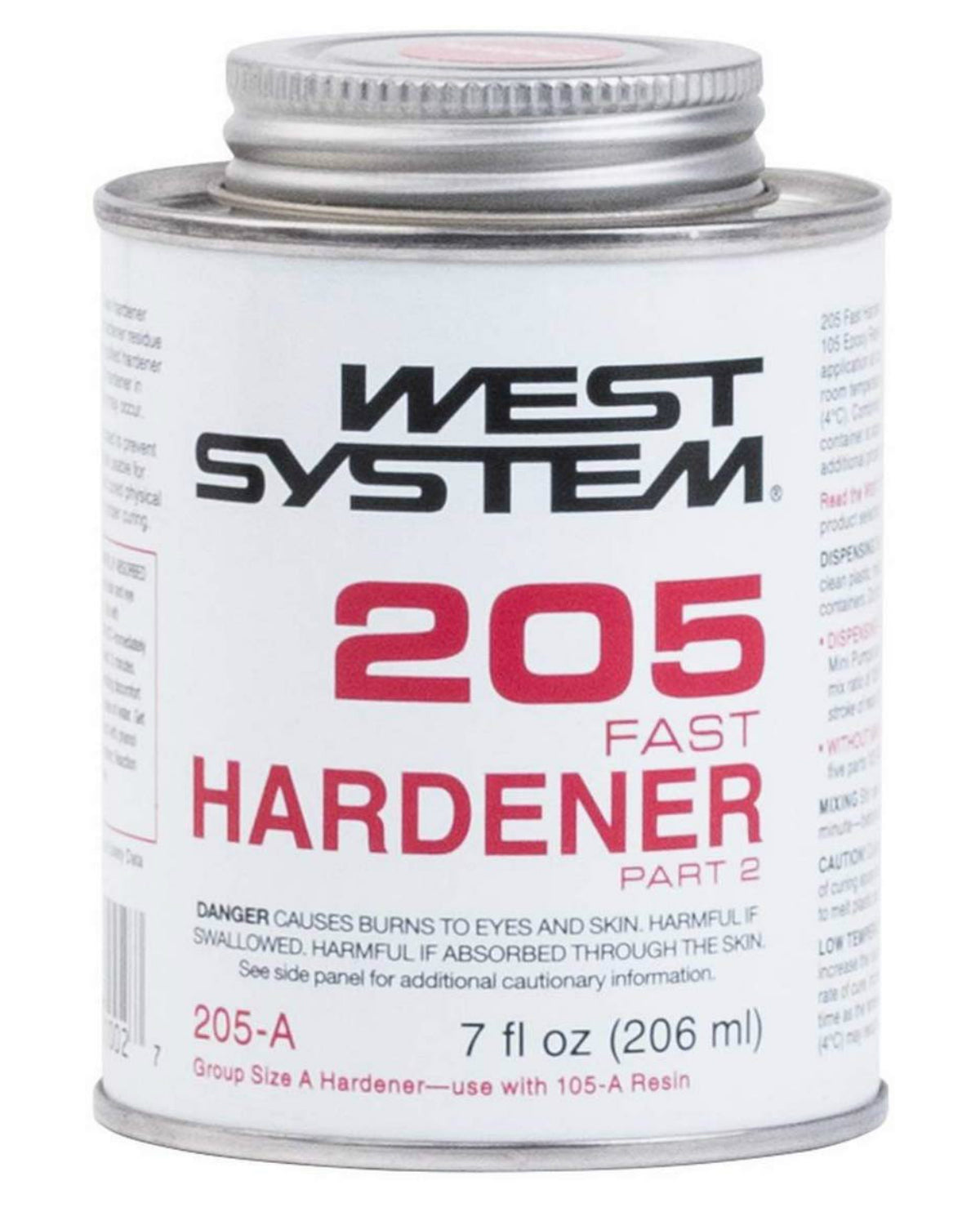 West System 205A Fast Hardener 0.44 Pint, 7 oz