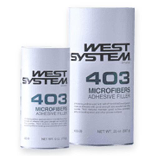 West System 403-9 Microfiber Adhesive Filler, 6 Oz, Off White