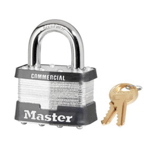 Master Lock 5KA A445 Laminated Padlock, Steel, Keyed Alike