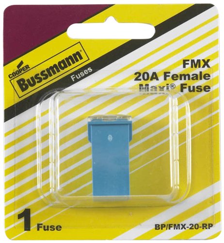 Cooper Bussmann BP/FMX-20-RP FMX Female Maxi Fuse, 20 Amp, Blue