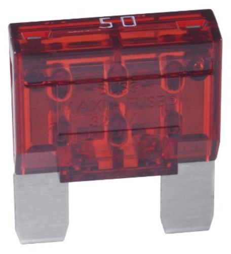 Cooper Bussmann BP/MAX-50-RP Maxi Automotive Blade Fuse, 50 Amp, Red
