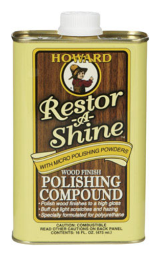 Howard RS0016 Wood Finish Polishing Compound, 16 Oz