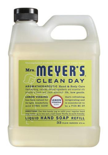 Mrs Meyers Clean Day 12163 Liquid Hand Soap Refill, Lemon Verbena Scent, 33 Oz.
