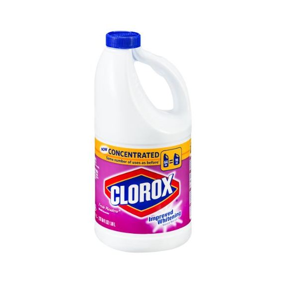 Clorox 30775 Concentrated Liquid Bleach, Fresh Meadow Scent, 64 Oz