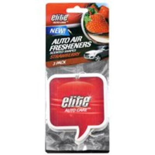 Elite 8920 Auto Air Freshener, Strawberry, 3-Pack