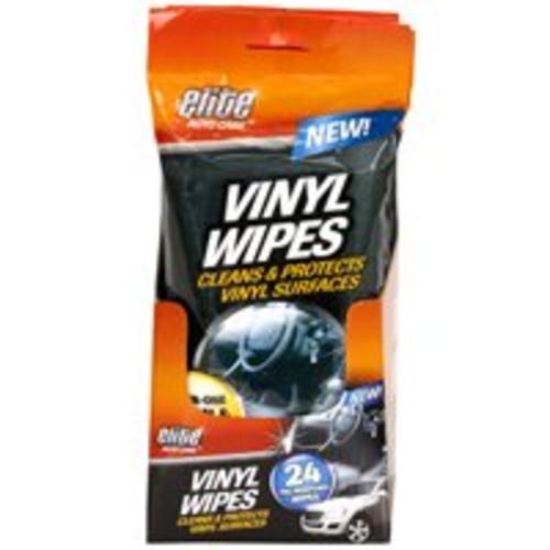 Elite 8912 Auto Vinyl Wipes, 24-Count