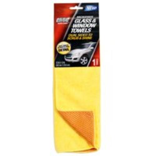 Elite 8903 Microfiber Glass Towel, 12" x 12", Yellow