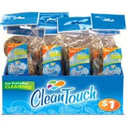 Clean Up 8868 Clean Touch Scourer, Stainless Steel, 3-Pack