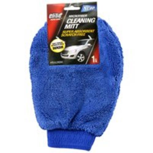 Elite 8918 Auto Microfiber Clean Mitt, Blue