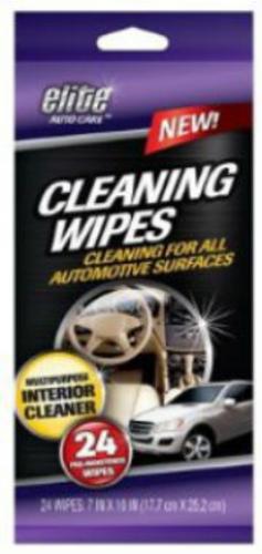 Elite 8911 Auto Cleaning Wipes, 24 Pieces