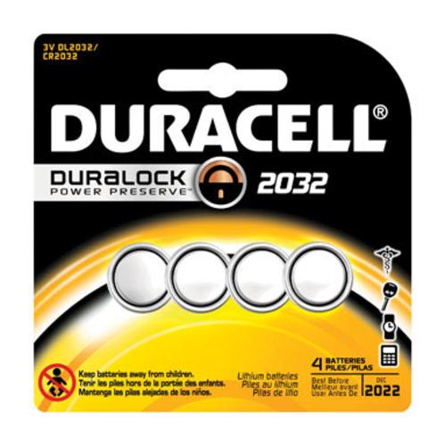 Duracell DL2032B4PK Home & Medical Battery, Dl3032, 4 Pack