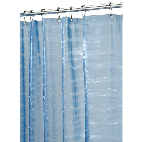 InterDesign 29181 Ripplz Eva Shower Curtain, 72" x 72", Blue