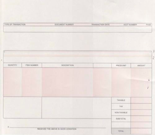 Centurion 9006016 3-Ply Invoice Paper, 1000 Sheets